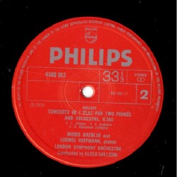 Mozart: Piano Concerto No. 21, K.467 "Elvira Madigan", Haebler, London Symphony Orch., Alceo Galliera, LP, Philips 6580-083