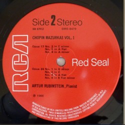 Arthur Rubinstein – Chopin The Mazurkas Volume 1, LP, RCA Victor SB-6702