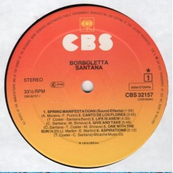 Santana – Borboletta, LP, CBS-32157