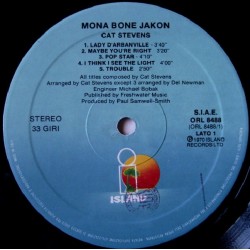 Cat Stevens – Mona Bone Jakon, LP, Island Recods ORL-19118