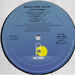 Cat Stevens – Mona Bone Jakon, LP, Island Recods ORL-19118