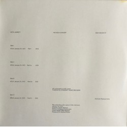 Keith Jarrett – The Köln Concert, 2x LP gatefold, ECM 1064/65