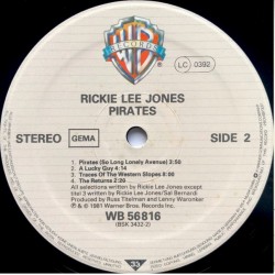 Rickie Lee Jones – Pirates, LP, Warner Bros. 075992343213