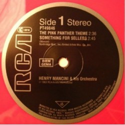 Henry Mancini & His Orchestra: The Pink Panther Theme, 12" maxi-single rosa, 45RPM, RCA 5012394984663