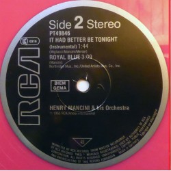 Henry Mancini & His Orchestra: The Pink Panther Theme, 12" maxi-single rosa, 45RPM, RCA 5012394984663