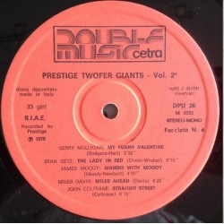 Various – Prestige Twofer Giants Volume II, 2x LP, Cetra DPU-26