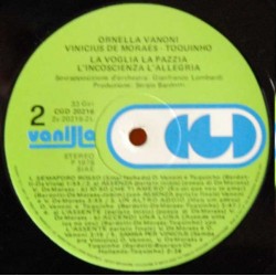 Ornella Vanoni - Vinicius De Moraes - Toquinho – La Voglia La Pazzia L'Incoscienza L'Allegria, LP gatefold, CGD 20216