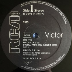 Lucio Dalla – 1983, LP, RCA PL-31692