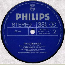 Paco De Lucia – Paco De Lucia, LP, Philips 6328-171
