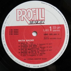 Matia Bazar – Matia Bazar, LP gatefold, Dischi Ricordi SRIC-025