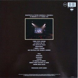 Ivano Fossati – Dal Vivo Volume 1 : Buontempo, LP, Epic 5099747390111