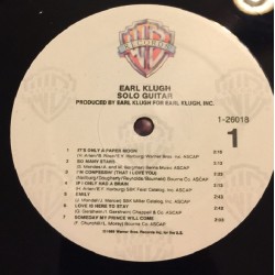 Earl Klugh – Solo Guitar, LP, Warner Bros. 075992601818
