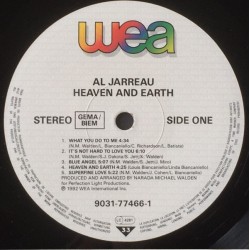 Al Jarreau – Heaven And Earth, LP, WEA 090317746616