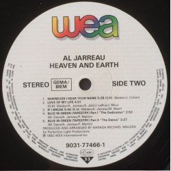 Al Jarreau – Heaven And Earth, LP, WEA 090317746616