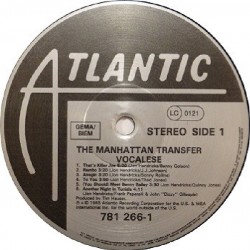 The Manhattan Transfer – Vocalese, LP, Atlantic 781266-1