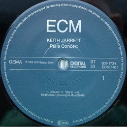 Keith Jarrett – Paris Concert, LP, ECM 042283917316