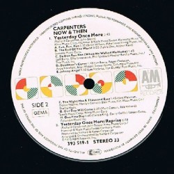 Carpenters – Now & Then, LP, A&M Records 082839351911