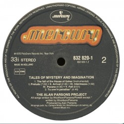 The Alan Parsons Project – Tales Of Mystery And Imagination, LP gatefold, Mercury 042283282018