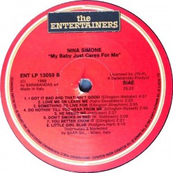 Nina Simone – My Baby Just Cares For Me, LP, The Entertainers 8004883160594