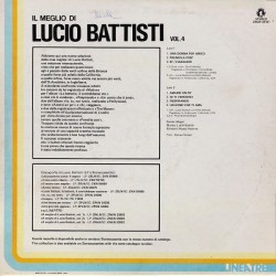Lucio Battisti – Il Meglio Di Lucio Battisti Vol. 4, LP, Numero Uno ZNLN-33161