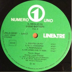 Lucio Battisti – Il Meglio Di Lucio Battisti Vol. 4, LP, Numero Uno ZNLN-33161