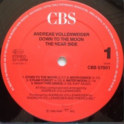 Andreas Vollenweider – Down To The Moon, LP, CBS-57001