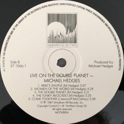Michael Hedges – Live On The Double Planet, LP, Windham Hill Records 082837106612
