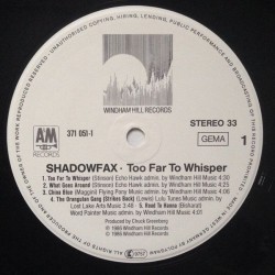 Shadowfax – Too Far To Whisper, LP, Windham Hill Records 082837105110