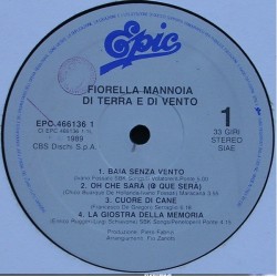 Fiorella Mannoia – Di Terra E Di Vento, LP, Epic 5099746613617