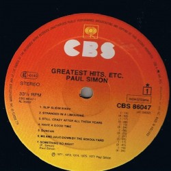Paul Simon – Greatest Hits, Etc., LP, CBS 86047