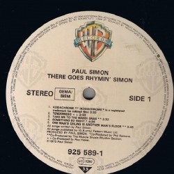 Paul Simon – There Goes Rhymin' Simon, LP, Warner Bros. 07599255891