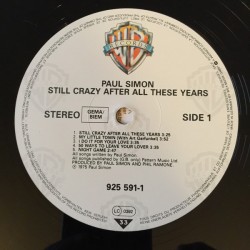 Paul Simon – Still Crazy After All These Years, LP, Warner Bros. 07599255911