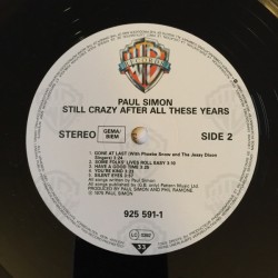 Paul Simon – Still Crazy After All These Years, LP, Warner Bros. 07599255911