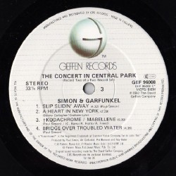 Simon & Garfunkel – The Concert In Central Park, 2x LP, Geffen Records GEF-96008