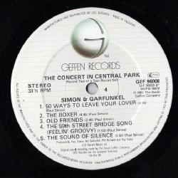 Simon & Garfunkel – The Concert In Central Park, 2x LP, Geffen Records GEF-96008