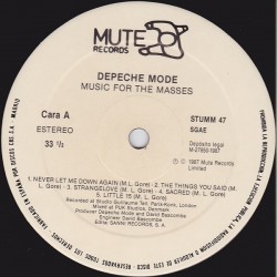 Depeche Mode – Music For The Masses, LP, Mute STUMM-47