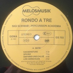 Sigi Schwab & Percussion Academia – Rondo A Tre, LP, Melosmusik GS-703