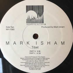 Mark Isham – Tibet, LP, Windham Hill 019341108016