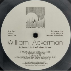 William Ackerman – In Search Of The Turtle's Navel, LP, Windham Hill WH-1001