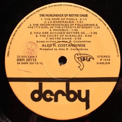 Alec R. Costandinos And The Syncophonic Orchestra – Hunchback Of Notre Dame, LP, Derby DBR-20113