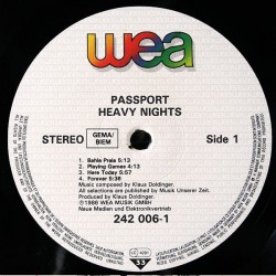 Passport – Heavy Nights, LP, WEA 022924200618