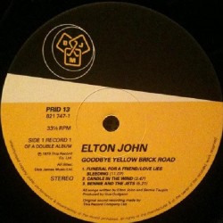 Elton John – Goodbye Yellow Brick Road, LP gatefold, DJM 821-747-1Records