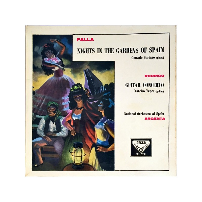 Falla, Soriano / Rodrigo, Yepes, Argenta – Nights In The Gardens Of Spain / Guitar Concerto, LP, Decca SXL-2091