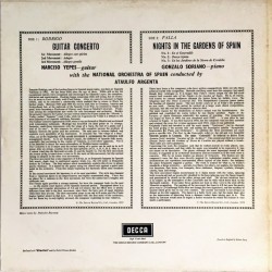 Falla, Soriano / Rodrigo, Yepes, Argenta – Nights In The Gardens Of Spain / Guitar Concerto, LP, Decca SXL-2091