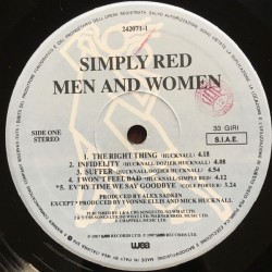 Simply Red – Men And Women, LP, WEA 242071-1