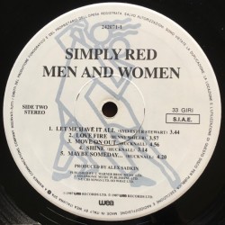 Simply Red – Men And Women, LP, WEA 242071-1