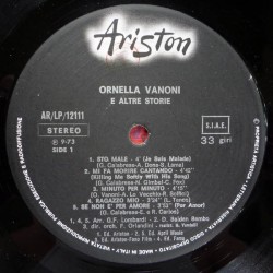 Ornella Vanoni – E Altre Storie, LP gatefold, Ariston ARLP-12111