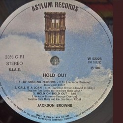 Jackson Browne – Hold Out, LP, Asylum Records W-52226