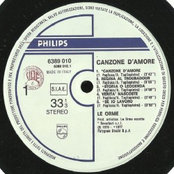 Le Orme – Canzone D'Amore, LP, Philips 6389-010