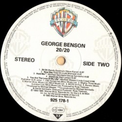 George Benson – 20/20, LP, Warner Bros. 925-178-1